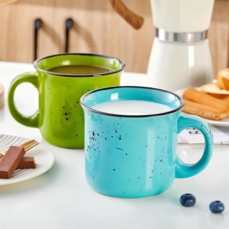 Coffee Mugs Set Of 4，16 Oz Large Coffee Mugs Set Of 4, Ceramic Mugs With Handles,Coffee,Salad,Noodles Etc Coffee Mugs, Microwave & Dishwasher Safe，Multi-color