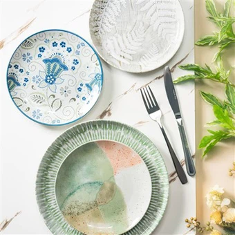 Набор столовой посуды с цифровой печатью Geometric Art 3D